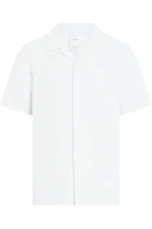 Calvin Klein Short Sleeve Shirts, male, , L, Linen Cotton Shirt