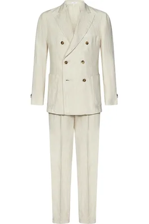 Boglioli Double Breasted Suits, male, , XL, Linen Double-Breasted Suit