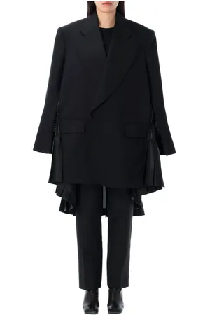JUNYA WATANABE Blazers, female, , M, Pleated Long Blazer Jacket