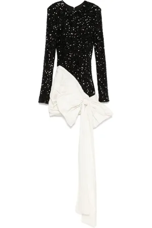 ROTATE Party Dresses, female, , L, Oversize Bow Sequin Dress