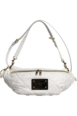 Dolce & Gabbana Shoulder Bags, female, , ONE SIZE, Quilted Logo Plaque Fanny Pack