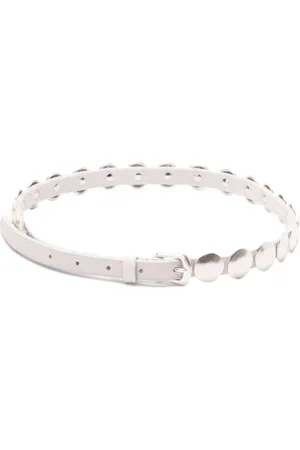 Golden Goose Belt with Silver-Tone Hardware