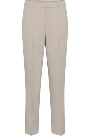 Kaffe Slim-fit Trousers, female, , L, High-waisted straight-leg zipper Trousers