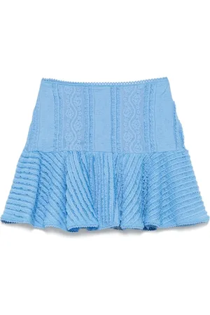 CHARO RUIZ IBIZA Short Skirts, female, , S, Lace Mesh Panel Skirt