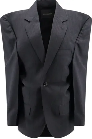 Balenciaga Blazers, female, , S, Classic Grey Wool Jacket