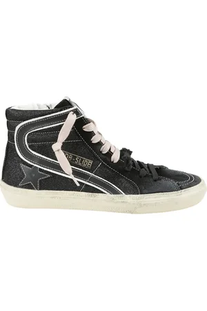 Golden Goose Sneakers, female, , 3 UK, Blue and Pink Suede Mid Star Trainers