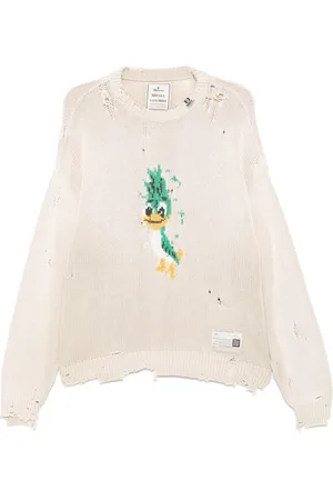 MIHARA YASUHIRO Round-neck Knitwear, male, , S, Jacquard Jumper with Drop Shoulder