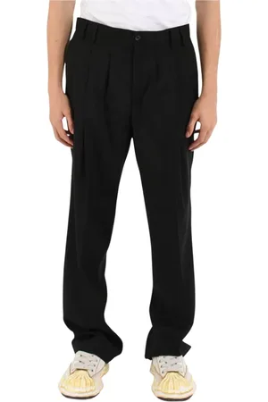 COSTUMEIN Wide Trousers, male, , L, Wool Pleated Trousers Wide Leg