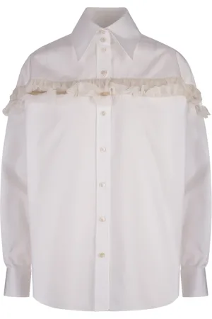 Alexander McQueen Shirts, female, , XS, Oversize Cut-Outs Shirt