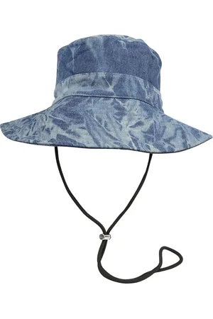 Ganni Hats, female, , XS/S, Denim Fisherman Bucket Hat