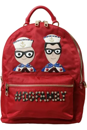 Dolce & Gabbana Backpacks, female, , ONE SIZE, Backpack with Gold Detailing