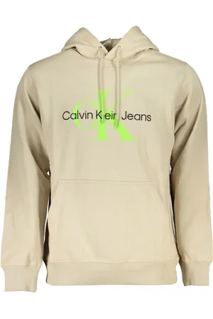 Calvin Klein Cotton Hooded Sweatshirt with Contrasting Details