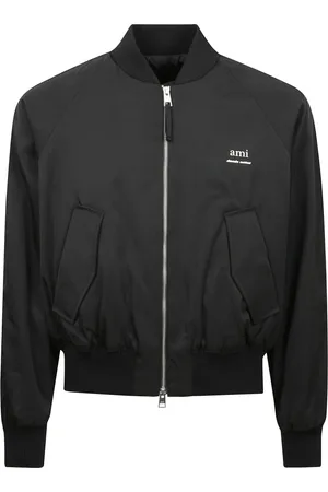 Ami Nylon and cotton bomber jacket