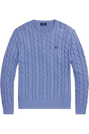 Ralph Lauren Cable-Knit Cotton Jumper With Round Neck - Medium