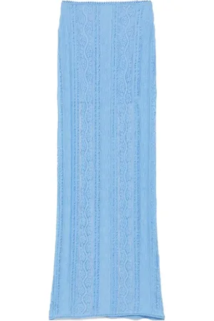 CHARO RUIZ IBIZA Maxi Skirts, female, , M, Lace Panel Elastic Waist Skirt