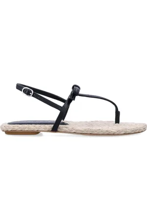 Stuart Weitzman Flat Sandals, female, , 4 UK, Natural Closed Espadrillas Sandals