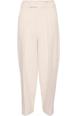 INWEAR Tapered Trousers, female, , M, Barrel Pant Vanilla Smart Silhouette