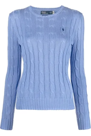 Ralph Lauren Round-neck Knitwear, female, , XS, Sky Jumper Celeste