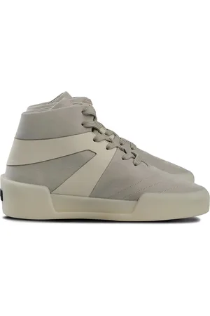 FEAR OF GOD Grey Lace-Up Sneaker with Logo