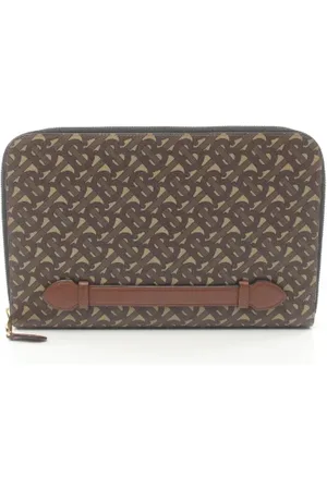Burberry Pre-owned Clutches, male, , ONE SIZE, Pre-owned Canvas clutches