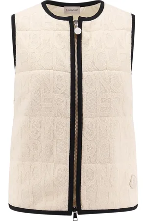 Moncler Zip Closure Cotton Blend Jacket