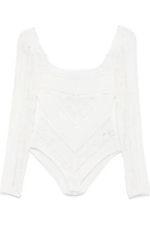 CHARO RUIZ IBIZA Body, female, , S, Square Neck Long Sleeve Top