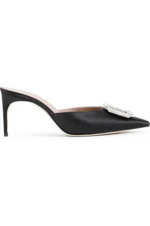MALONE SOULIERS Heeled Mules, female, , 3 UK, Satin Crystal Mules