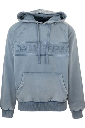 Daily paper Hoodies, male, , M, Grey Jumper Wet Weather Garment