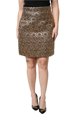 Dolce & Gabbana Luxurious Brocade A-line Mini Skirt
