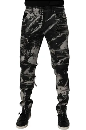 Dolce & Gabbana Slim-fit Jeans, male, , M, Tie Dye Skinny Denim Jeans