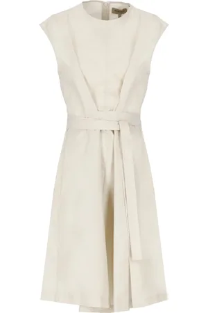 Woolrich Cotton Dress with Waist Laces