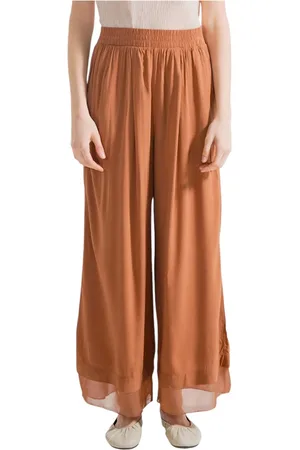 Deha Wide Trousers, female, , L, Viscose Trousers Regular Fit