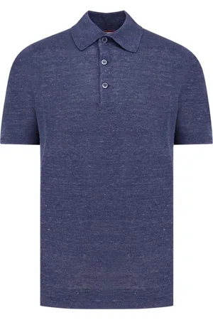 Brunello Cucinelli Polo Shirts, male, , XL, Classic Ribbed Collar Polo Shirt