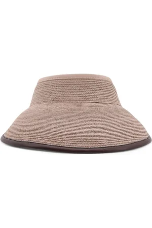 Brunello Cucinelli Hats, female, , S, Adjustable Hats with Leather Trim