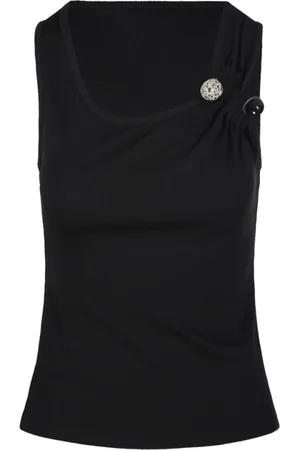 CHRISTOPHER ESBER Sleeveless Tops, female, , 2XS, Buckle Scoop Tank Top