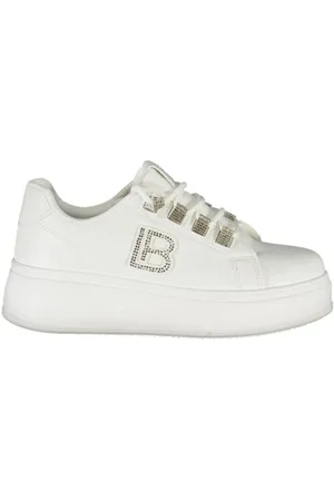 Laura Biagiotti Sneakers, female, , 5 UK, Rhinestone Wedge Trainers with Removable Insole
