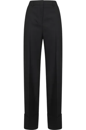VALENTINO Straight Trousers, female, , M, Wool Straight Cut Trousers