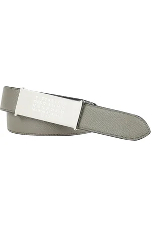 Maison Margiela Belts, male, , 80 CM, Reversible Leather Belt with Logo Print
