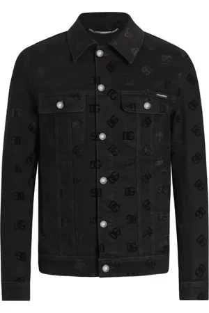Dolce & Gabbana Denim Jackets, male, , L, Western Jacquard Denim Jacket