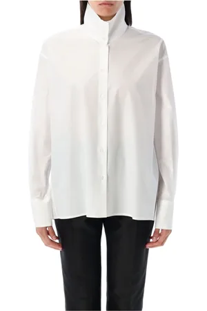 Fabiana Filippi Shirts, female, , S, High Neck Cotton Poplin Shirt