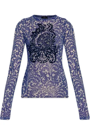 Etro Long Sleeve Tops, female, , S, Transparent top