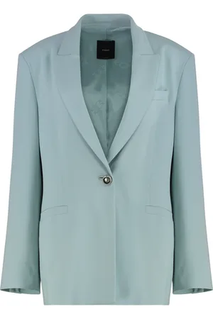 Pinko Blazers, female, , S, Single-breasted one button jacket with lapel collar