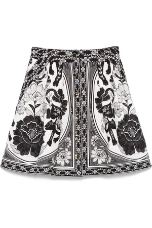 Farm Rio Skirt with Front Button Fastening