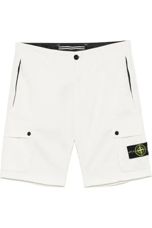 Stone Island Ivory Bermudas for Casual Outings