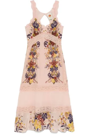 Farm Rio Midi Dresses, female, , M, Rose Sleeveless Dress