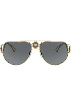 VERSACE Sunglasses, unisex, , 60 MM, Aviator Sunglasses with Medusa Logo