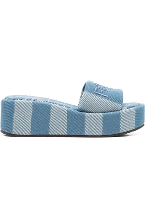 Fendi Wedges, female, , 6 UK, Clear Striped Sandals
