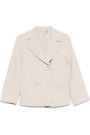 Max Mara Blazers, female, , S, Double-Breasted Outerwear with Dart Detailing