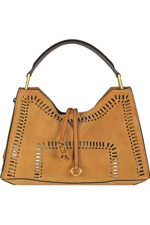 Gianni chiarini Suede perforated details handbag Aurora model