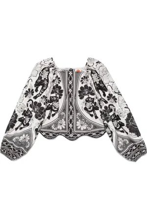 Farm Rio Blouses, female, , M, Jackets with Elasticated Cuffs